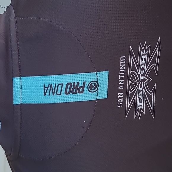 INFAMOUS Paintball Pro DNA Black and Teal Men's Large Short‎ Sleeve Shirt Jersey - Picture 6 of 7